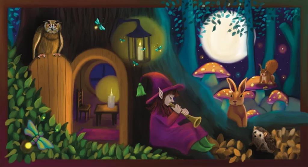 postkarte-nacht-im-wald-illustration-yvonne-stoeckemann-paare